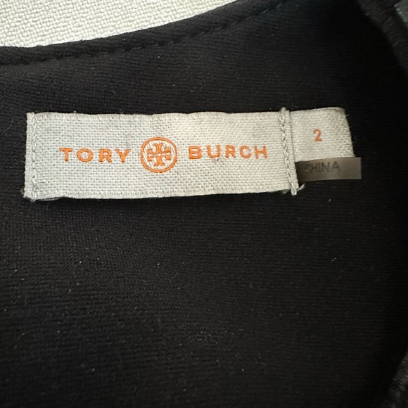 Tory Burch Luisa Sleeveless Leather Ponte Dress size 2 - Picture 12 of 12
